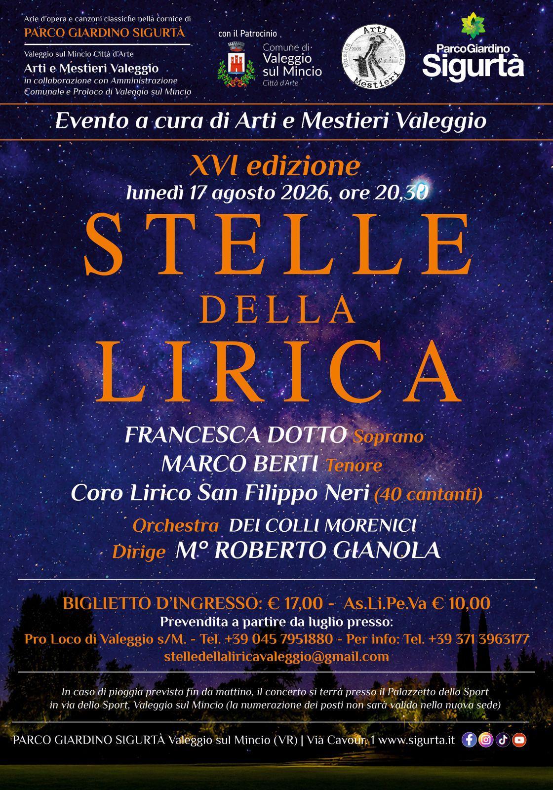 Locandina Stelle della Lirica - 2026
